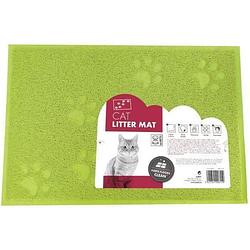 Foto van M-pets krabmat katten footprint 30 x 40 cm karton groen