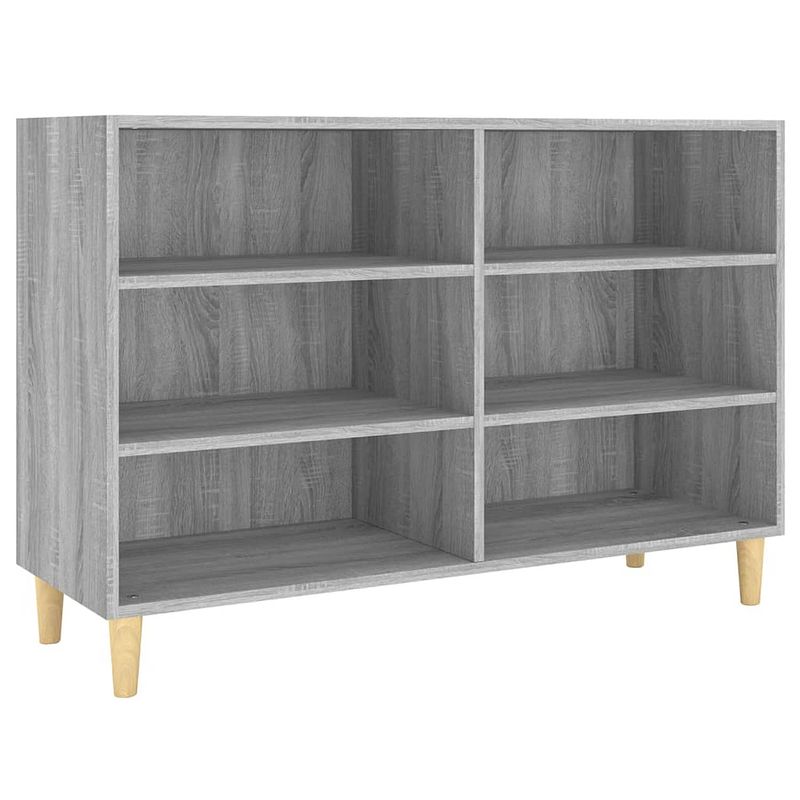 Foto van Vidaxl dressoir 103,5x35x70 cm spaanplaat grijs sonoma eikenkleurig