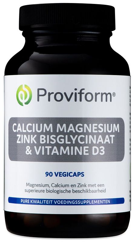 Foto van Proviform calcium magnesium zink bisglycinaat & d3 vegicaps