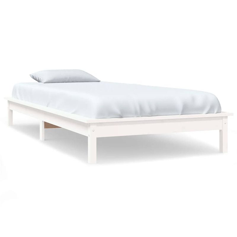 Foto van The living store bed - klassiek houten - 90 x 200 cm - massief grenenhout