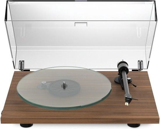 Foto van Pro-ject t2w rainier platenspeler bruin