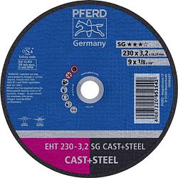 Foto van Pferd eht 230-3,2 sg cast+steel 61328228 doorslijpschijf recht 230 mm 22.23 mm 25 stuk(s)