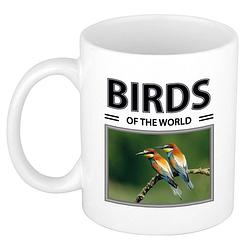 Foto van Bijeneter vogels mok met dieren foto birds of the world - feest mokken