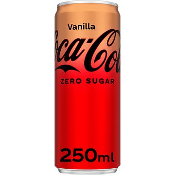 Foto van Cocacola zero sugar vanilla 250 ml blik bij jumbo