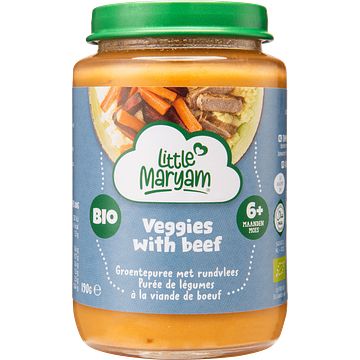 Foto van Little maryam groentepuree met rundvlees 6+ maanden 190g bij jumbo