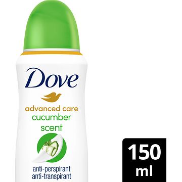 Foto van Dove advanced care go fresh antitranspirant deodorant spray cucumber & green tea 150ml bij jumbo