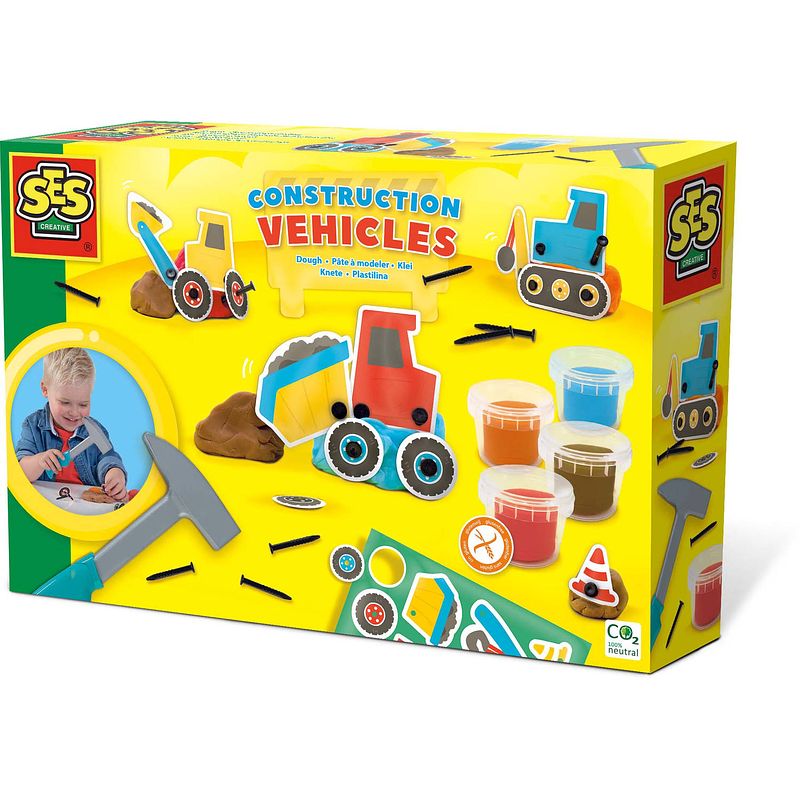 Foto van Ses klei dough junior 30 cm 4 kleuren