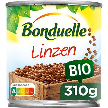 Foto van Bonduelle bio linzen 310g bij jumbo