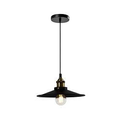 Foto van Quvio hanglamp rond zwart - quv5157l-black