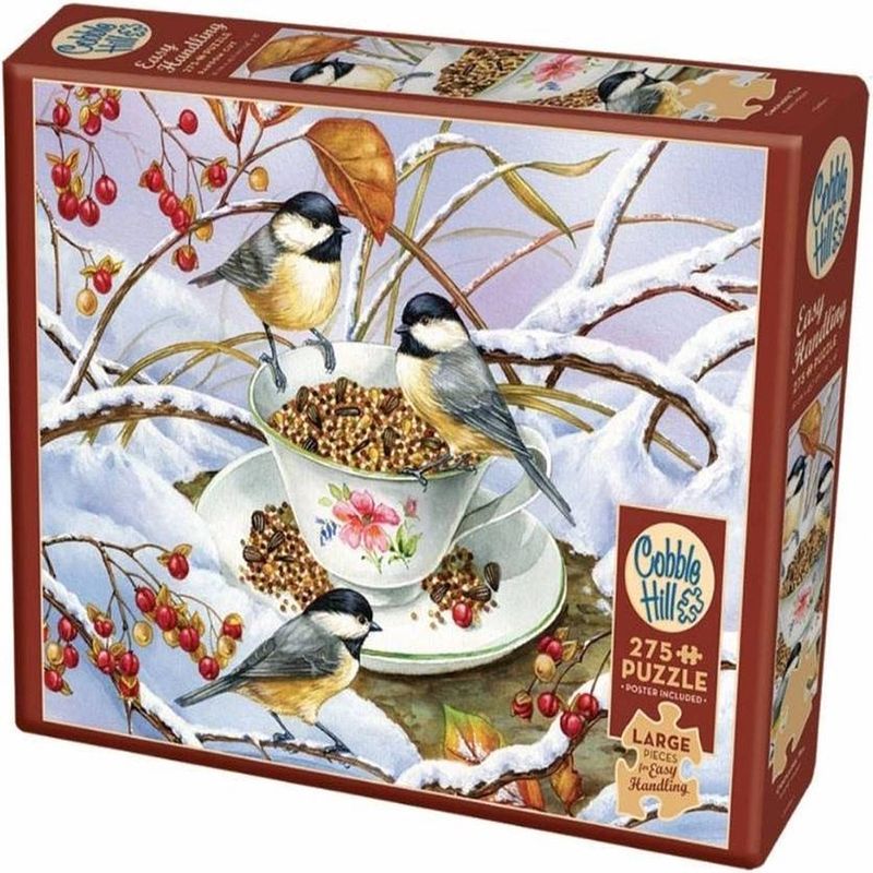 Foto van Cobble hill easy handling puzzle 275 pieces - chickadee tea