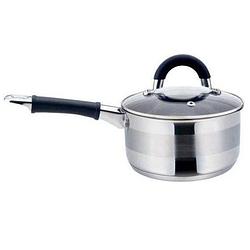 Foto van Top choice - steelpan / sauspan met deksel - rvs - 0,5 liter