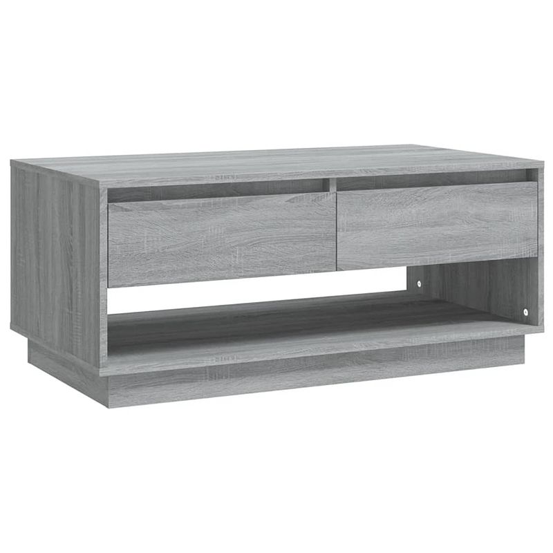 Foto van Vidaxl salontafel 102,5x55x44 cm spaanplaat grijs sonoma eikenkleurig