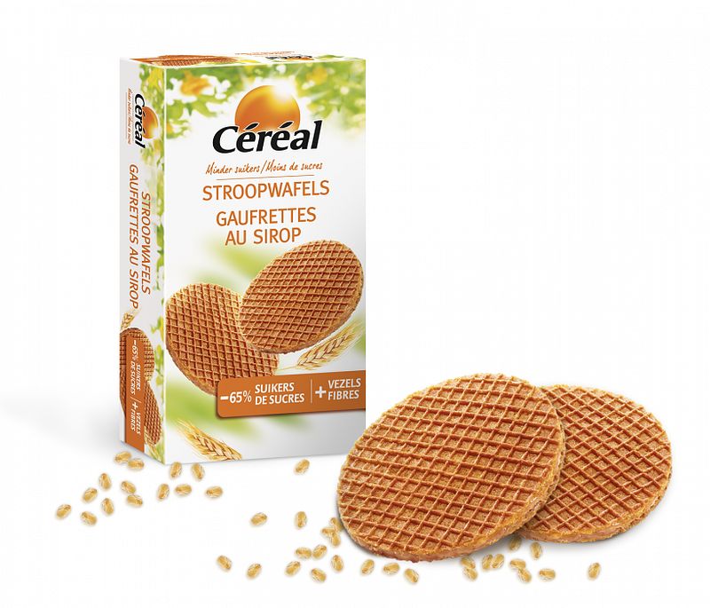 Foto van Cereal minder suikers stroopwafels 6 stuks 175g bij jumbo