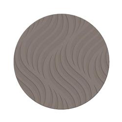 Foto van Ronde placemat taupe met wave patroon 37 cm - placemats