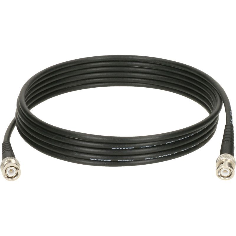 Foto van Klotz c-58u1d-000.5 coax kabel bnc plug-plug 50 ohm 0.5m zwart