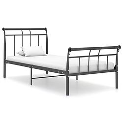 Foto van Vidaxl bedframe metaal zwart 100x200 cm