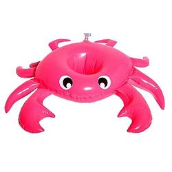 Foto van Swim essentials opblaasbare bekerhouder 18 cm krab roze