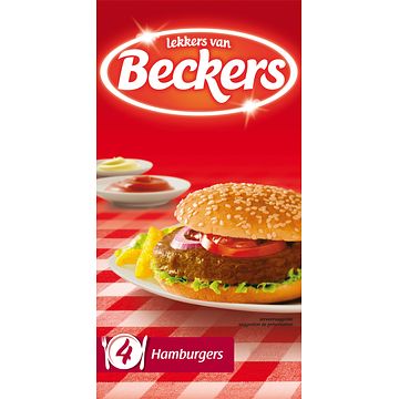 Foto van Beckers hamburgers 4 x 70g bij jumbo