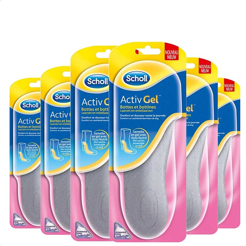 Foto van Scholl inlegzolen activ gel laarzen en enkellaarzen - 1 paar x6