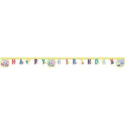 Foto van Peppa pig letterslinger happy birthday 200 cm karton