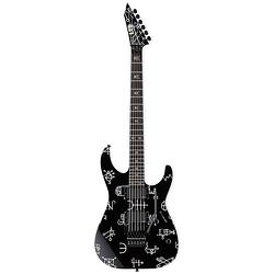 Foto van Esp ltd kh demonology black kirk hammett signature elektrische gitaar met koffer