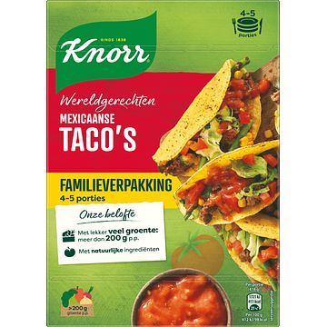 Foto van Knorr wereldgerechten mexicaanse taco's familiepakket bij jumbo