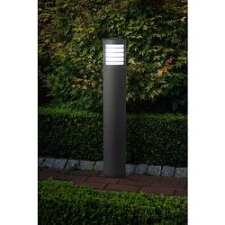 Foto van Brilliant 47685/63 todd staande buitenlamp spaarlamp e27 20 w antraciet