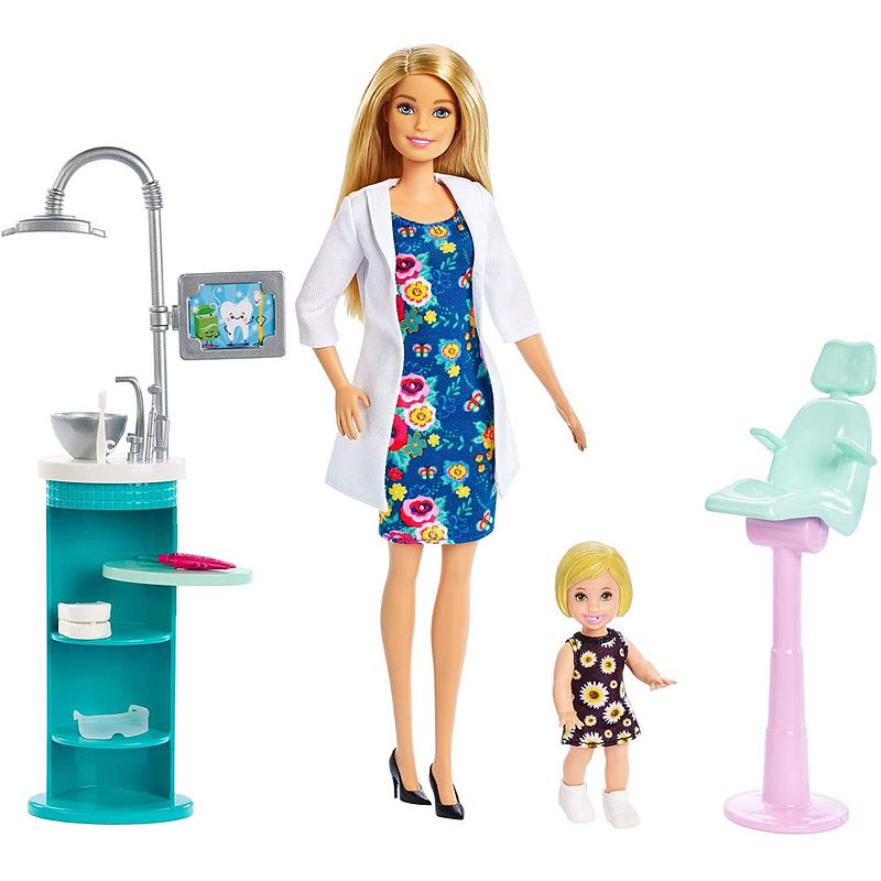 Foto van Barbie tienerpop tandarts met accessoires 30 cm