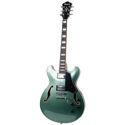 Foto van Ibanez as73 artcore olive metallic semi-akoestische gitaar