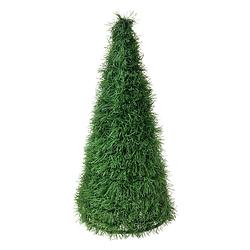 Foto van Clayre & eef kerstdecoratie kerstboom ø 21x50 cm groen kunststof groen