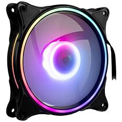 Foto van Inter-tech argus rs-081 rgb pc-ventilator zwart, wit (b x h x d) 120 x 120 x 25 mm