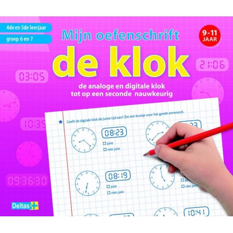 Foto van Mijn oefenschrift / de klok 9-11 jaar