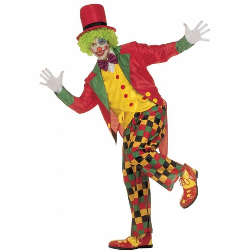 Foto van Verkleedkleding clown kostuum 52 (l) - carnavalskostuums