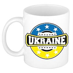 Foto van Ukraine / oekraine embleem mok / beker 300 ml - feest mokken