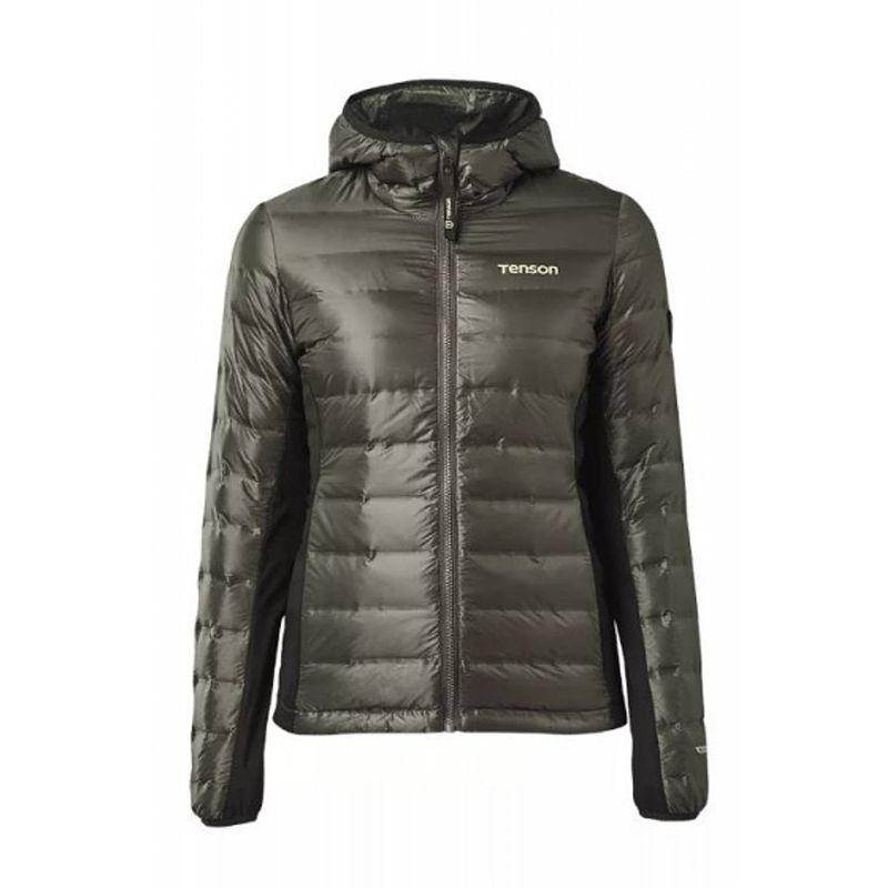 Foto van Outdoorjas thermi dames maat 36 polyamide khaki