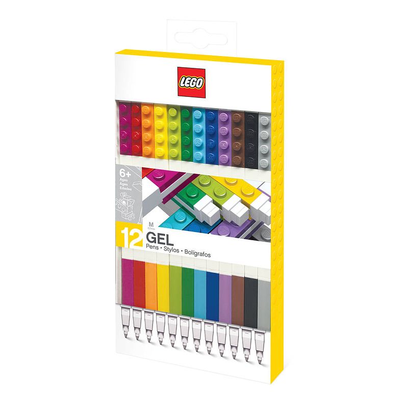 Foto van 12-pack lego gelpennen