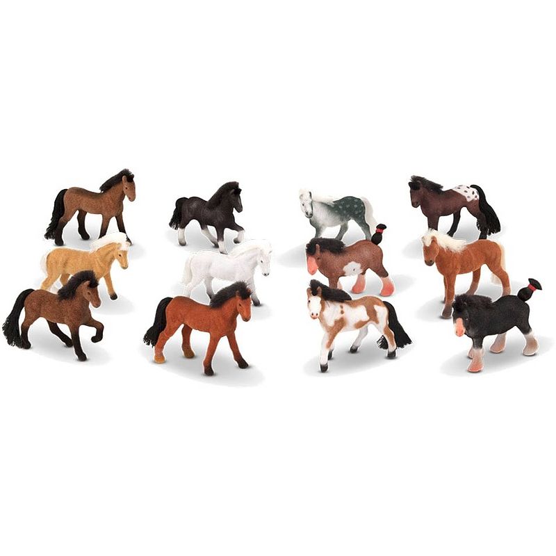 Foto van Melissa & doug speelfigurenset paarden 12-delig