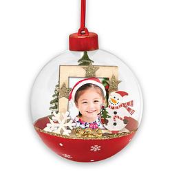 Foto van Haes deco - foto kerstbal xl voor pasfoto 3,5 x 4,5 cm - rond 10 cm - ls448hs