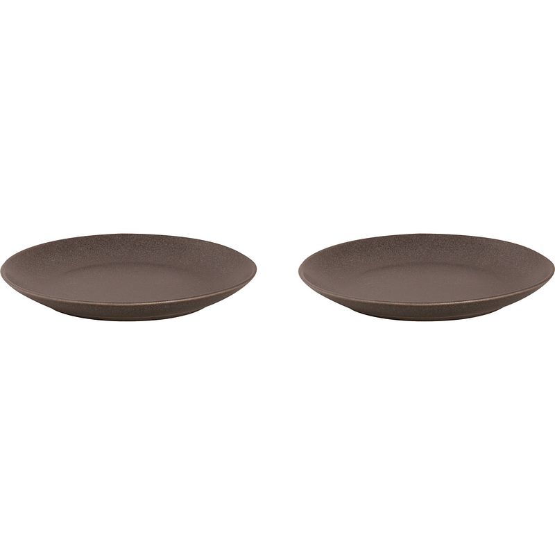 Foto van Mammoet bord spirit 21.5 cm grijs stoneware 2 stuk(s)