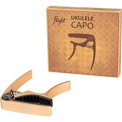 Foto van Flight fc-gd ukulele capo gold - capo voor ukelele goud