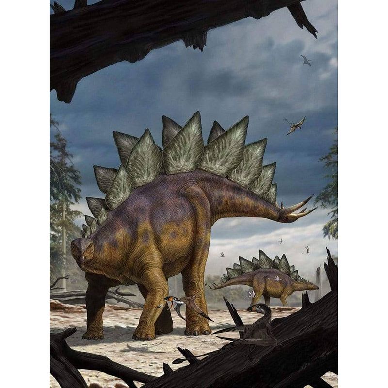 Foto van Komar stegosaurus vlies fotobehang 184x248cm 2-banen