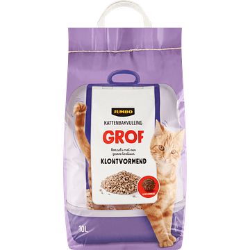 Foto van Jumbo kattenbakvulling grof klontvormend 10l