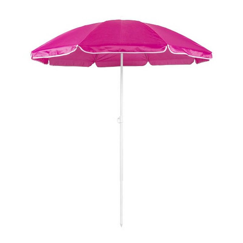 Foto van Roze strand parasol van nylon 150 cm - parasols