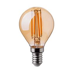 Foto van V-tac vt-1953-n e14 led lampen - amber - golf - ip20 - 4w - 350 lumen - 2200k