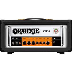 Foto van Orange or30 head black 30 watt gitaarversterker top