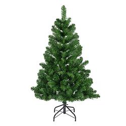 Foto van Kunst kerstboom/kunstboom groen h120 cm - kunstkerstboom