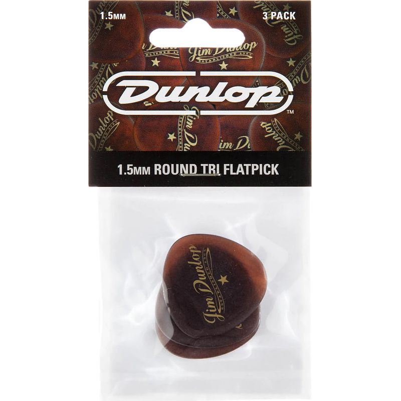 Foto van Dunlop americana round triangle 1.5mm plectrumset 3 stuks