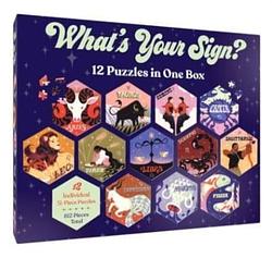 Foto van 12 puzzles in one box: what's your sign? - puzzel;puzzel (9781797216478)