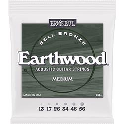 Foto van Ernie ball 2344 earthwood bell bronze medium 13-56 snarenset voor westerngitaar