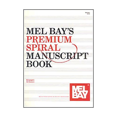 Foto van Mel bay premium spiral manuscript muziekpapier 12 balks